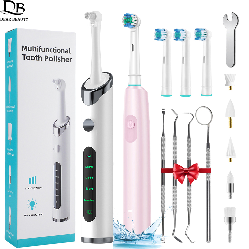 Teeth Whitening Toothbrush - Pulidor Dental Eléctrico, Removedor de Sarro,