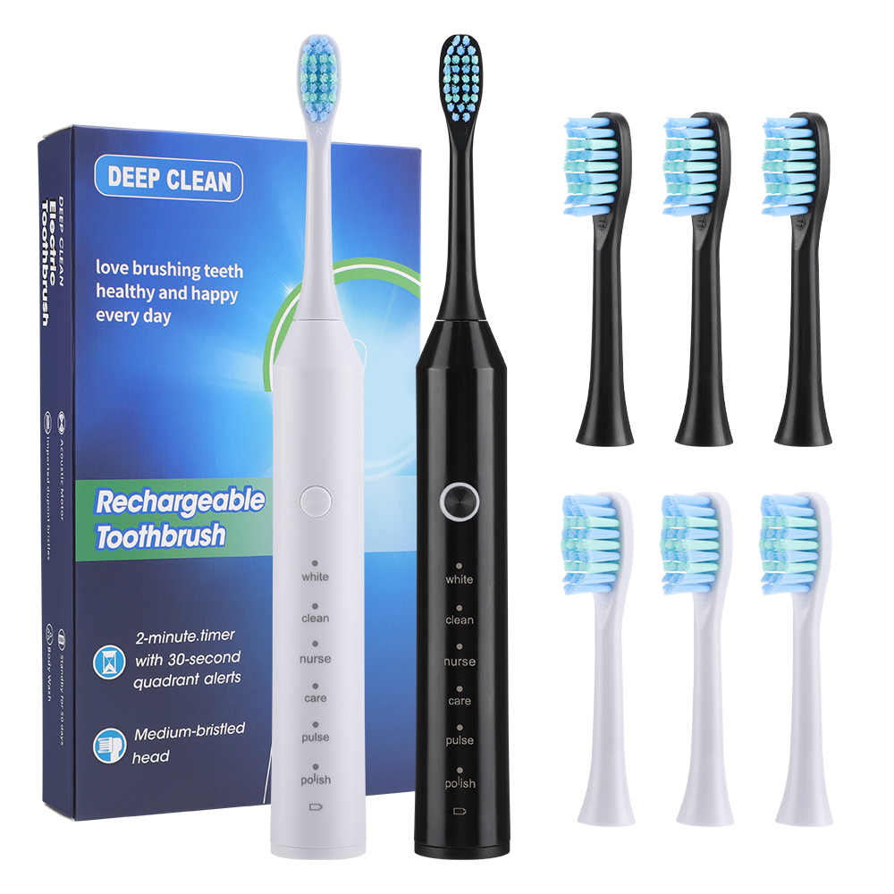 Teeth Whitening Toothbrush - Cepillo de dientes eléctrico sónico, temporizador