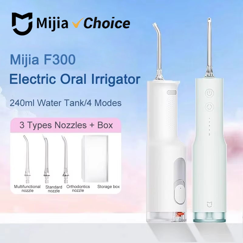 Water Flosser Cordless - Irrigador Bucal Eléctrico Mijia F300, Chorro
