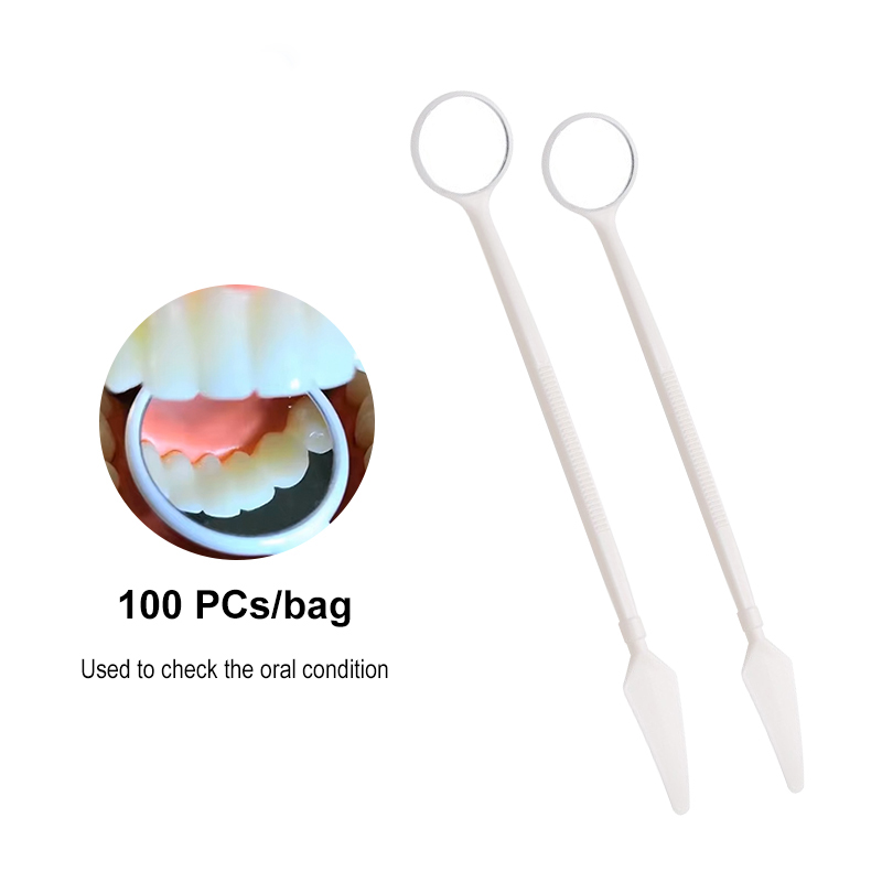 Teeth Whitening For Photos - 100 piezas/bolsa Espejos dentales desechables para