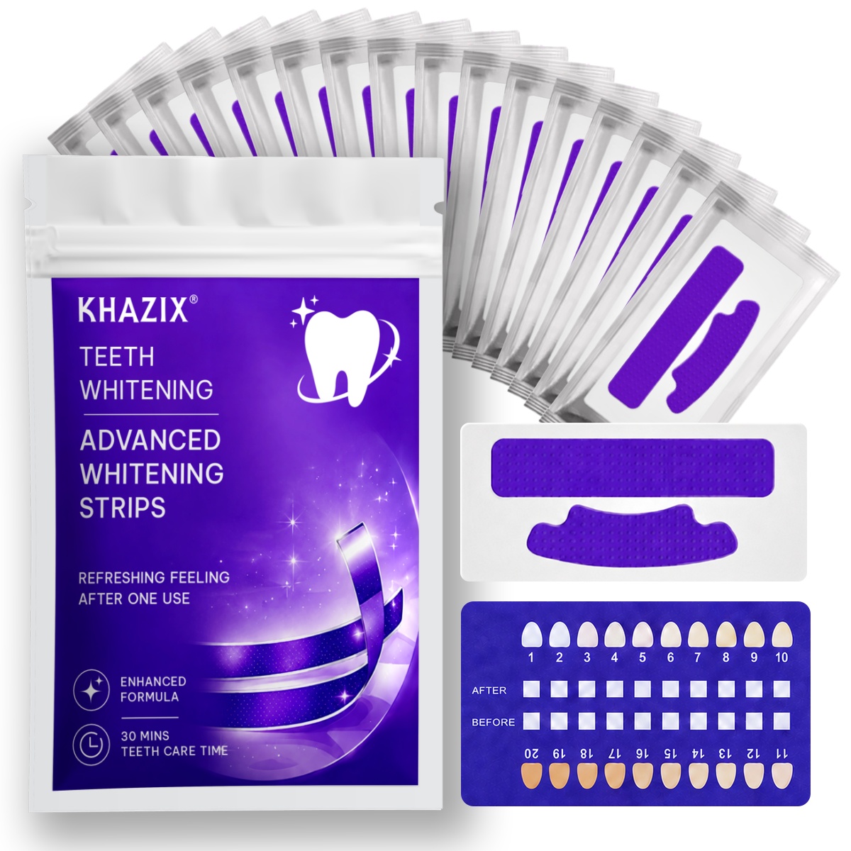 Teeth Whitening Strips Crest - 1/7 Pares de Tiras Blanqueadoras de