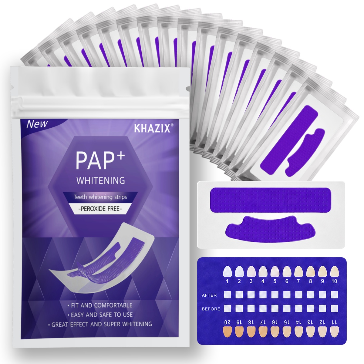 Teeth Whitening Strips Crest - 7 pares de tiras blanqueadoras de