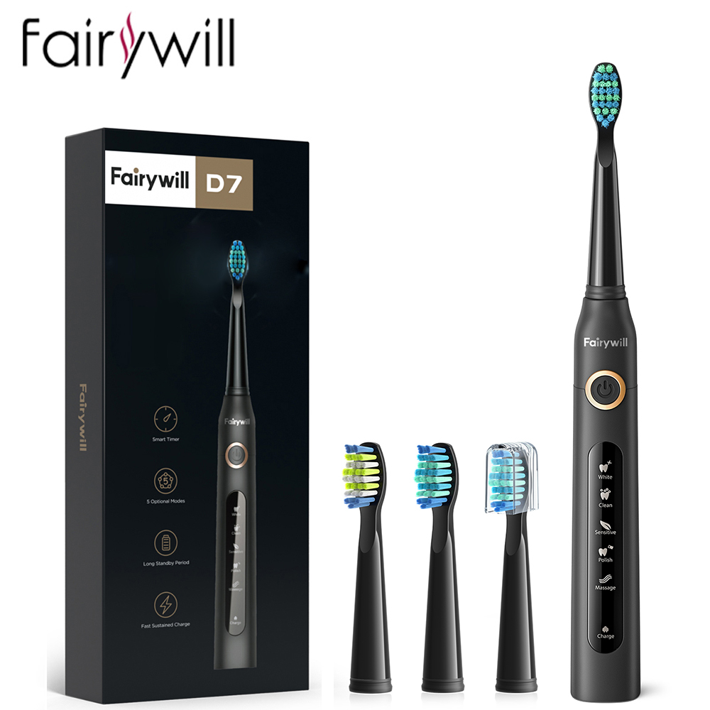 Teeth Whitening Toothbrush - Fairywill cepillo de dientes eléctrico sónico