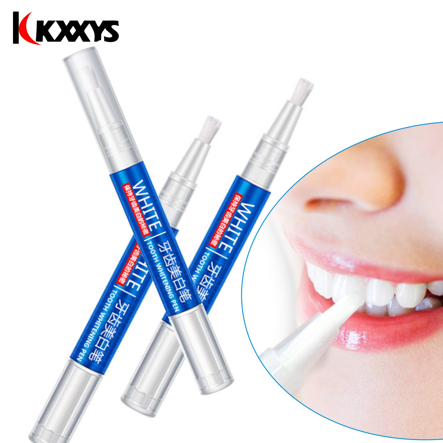 Teeth Whitening With Peroxide - Pluma blanca para blanquear los dientes,