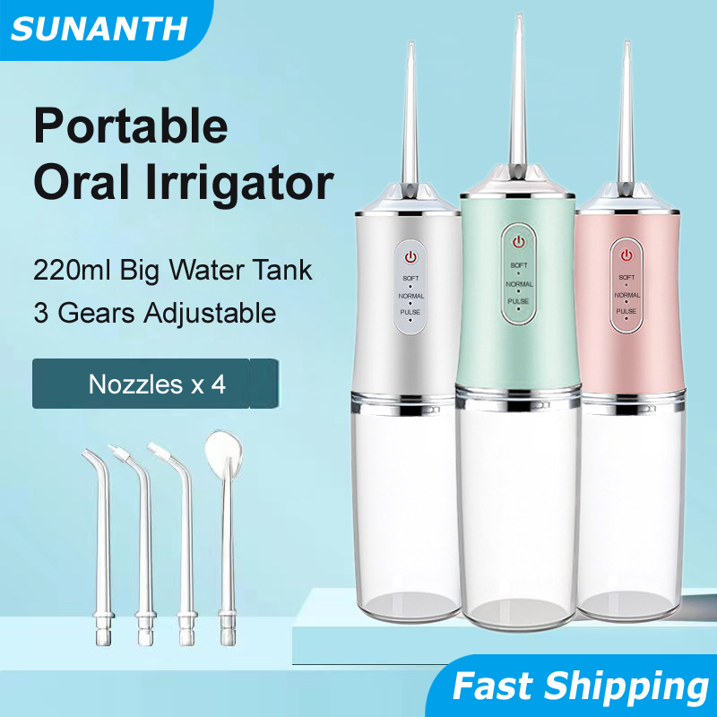 Water Flosser Cordless - Irrigador Oral eléctrico inteligente portátil, 4