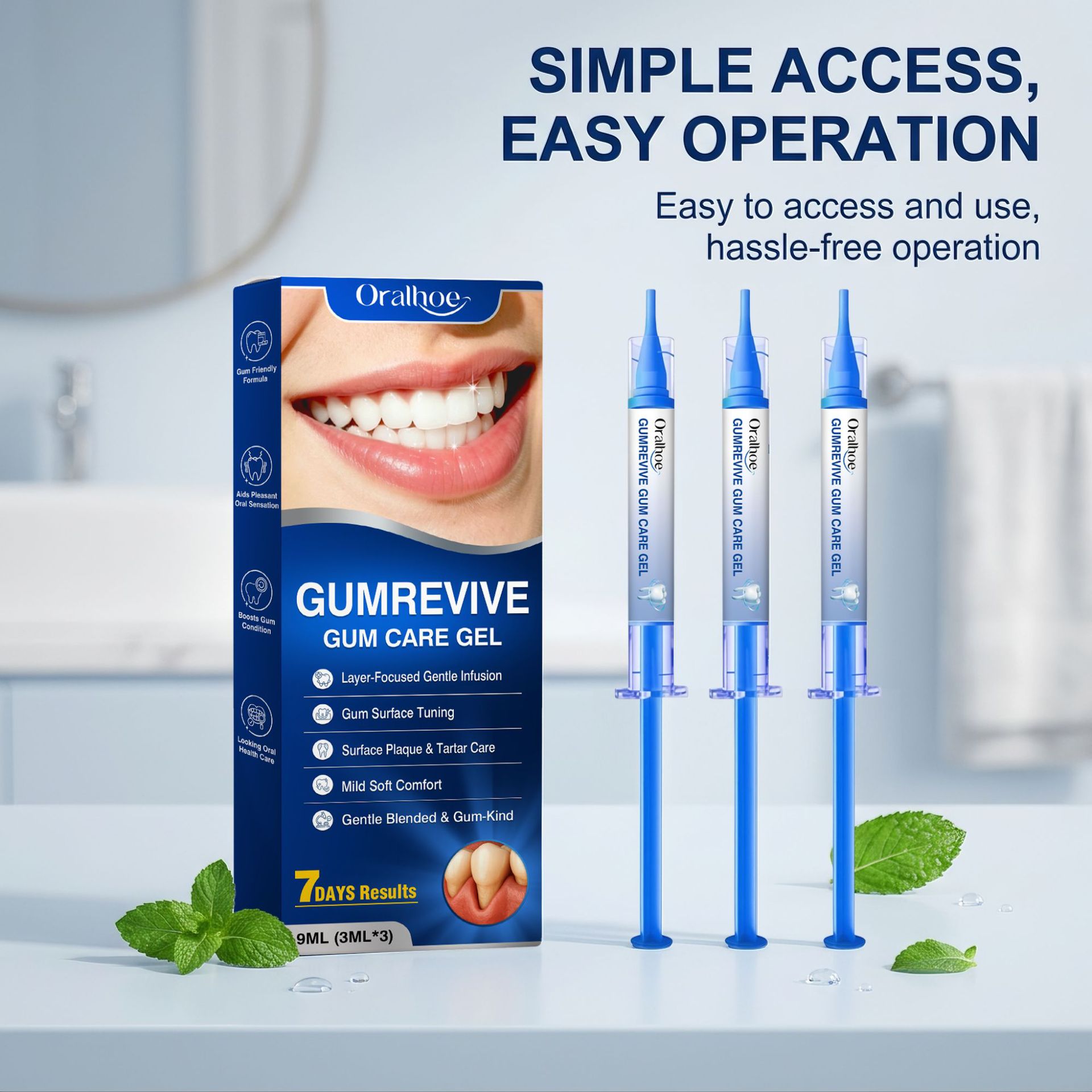 Teeth Whitening Before And After - Gel para Cuidado Bucal, Kit de