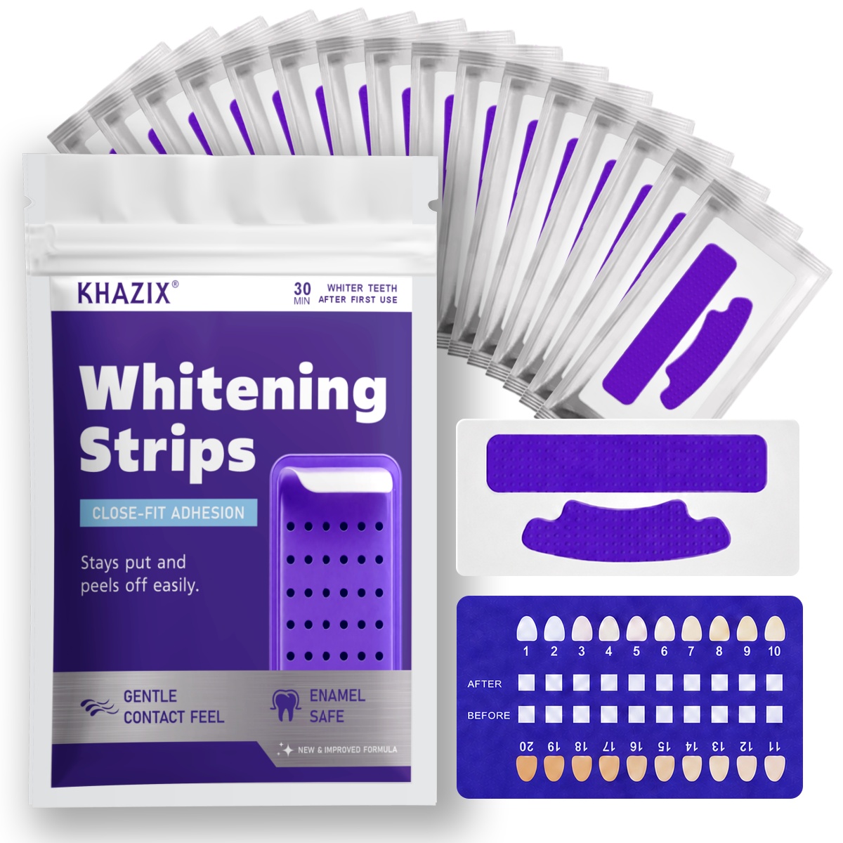 Teeth Whitening Strips Crest - 7 Tiras Blanqueadoras de Dientes para