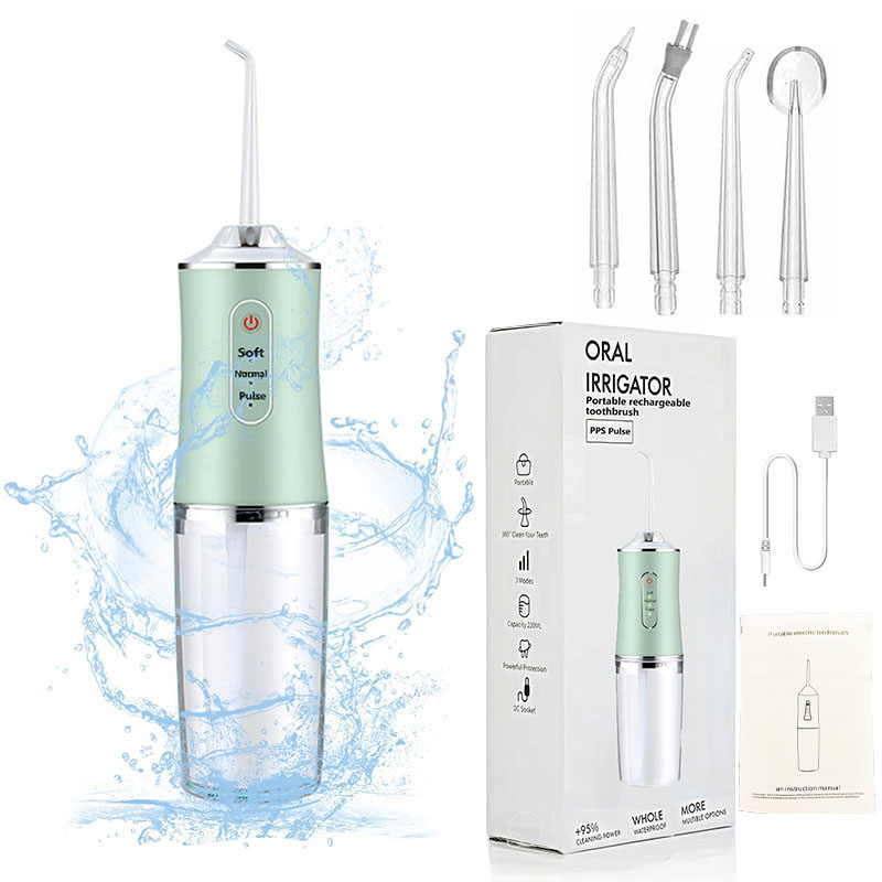 Water Flosser Cordless - Cepillo de dientes eléctrico portátil profesional,