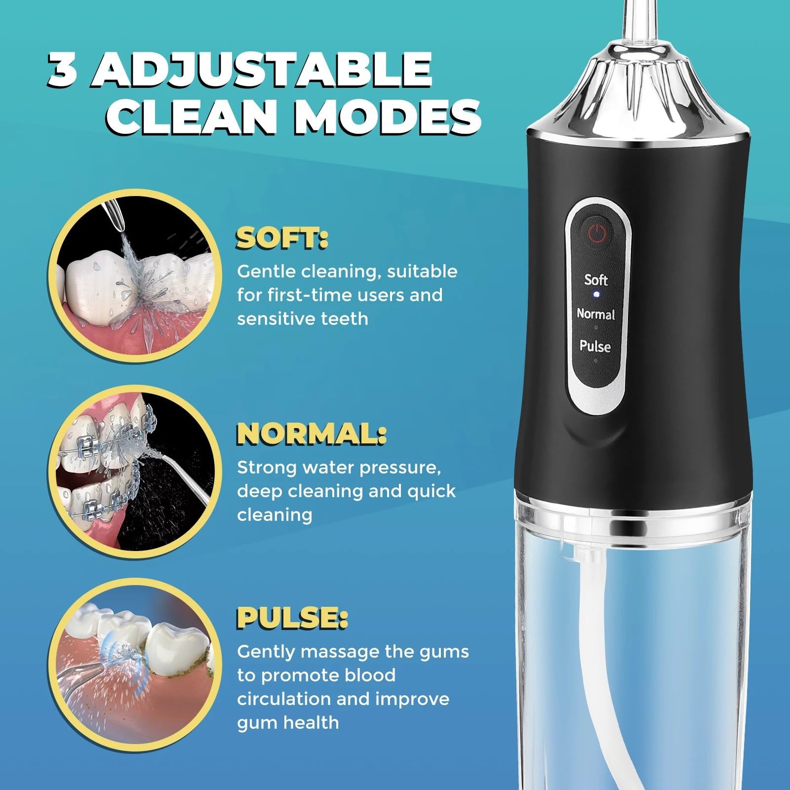 Irrigador bucal portátil, hilo - Water Flosser Cordless reseña y precio
