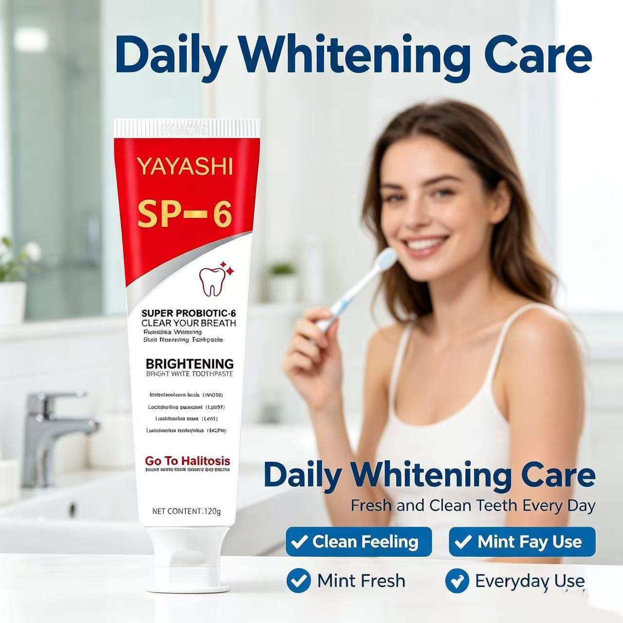 Pasta Dental Probiótica Sp-6,  - Teeth Whitening Charcoal Powder reseña y precio