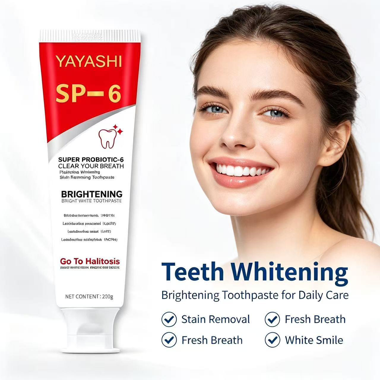 Pasta Dental Probiótica Sp-6,  - Teeth Whitening Charcoal Powder reseña y precio