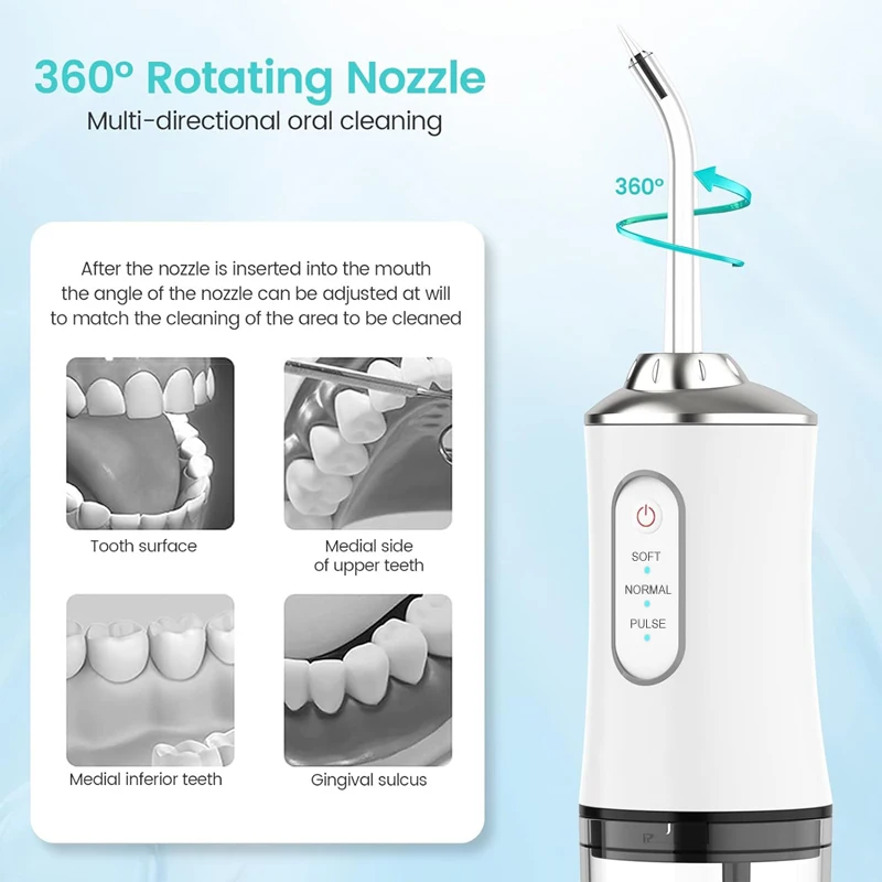 Irrigador Dental portátil de a - Water Flosser Cordless reseña y precio
