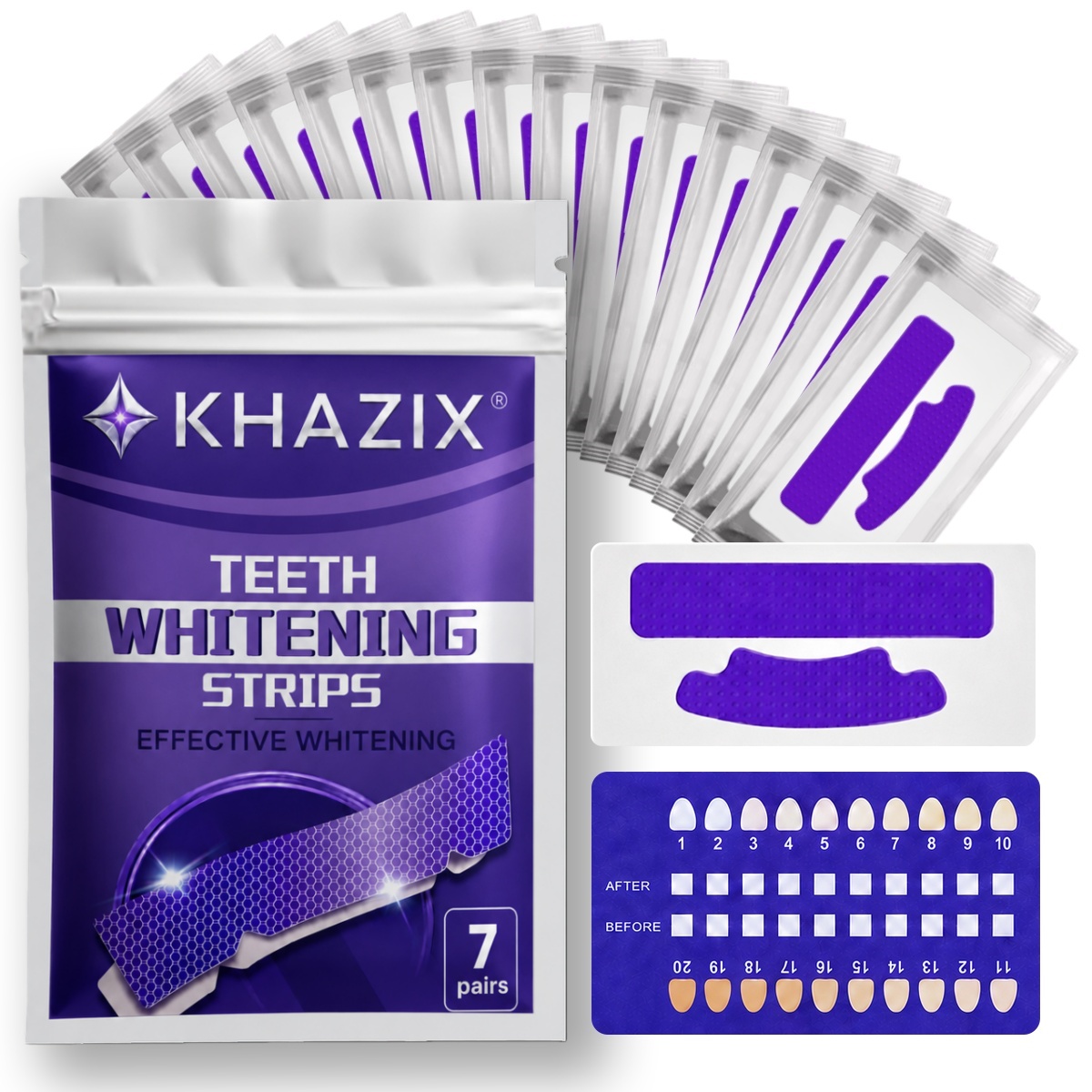 1/7 pares de tiras blanqueador - Teeth Whitening Strips Crest reseña y precio