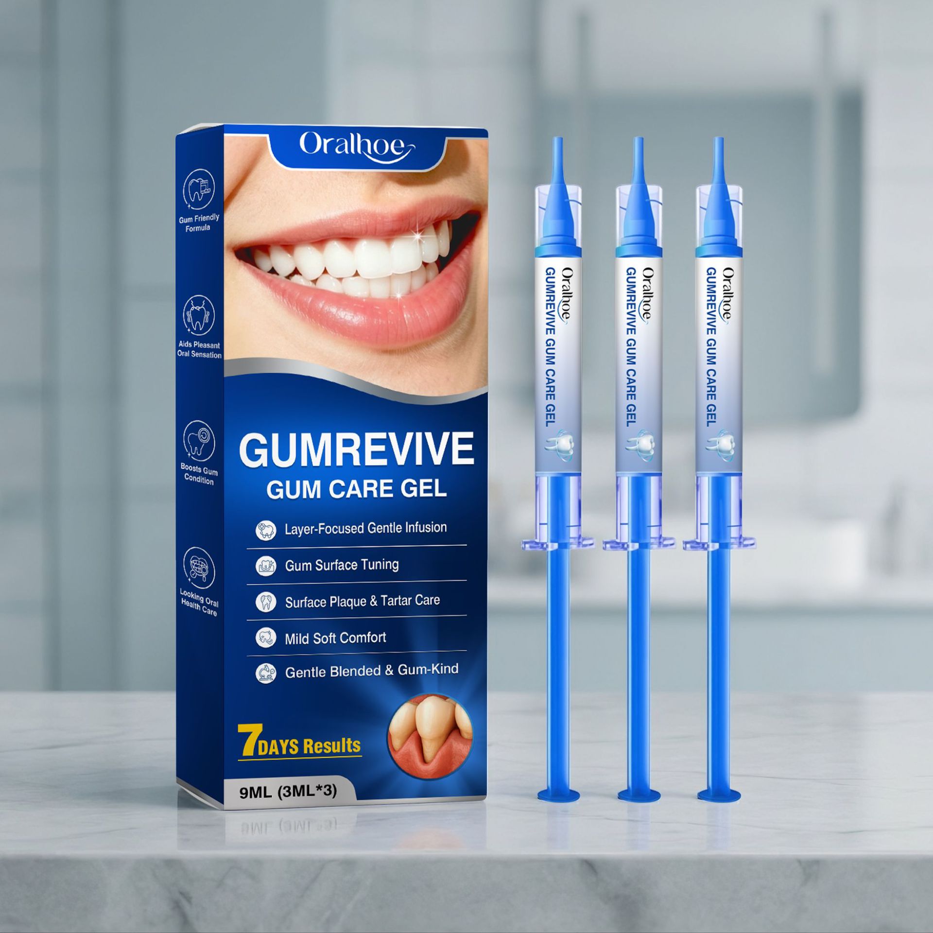 Gel para Cuidado Bucal, Kit de - Teeth Whitening Before And After reseña y precio