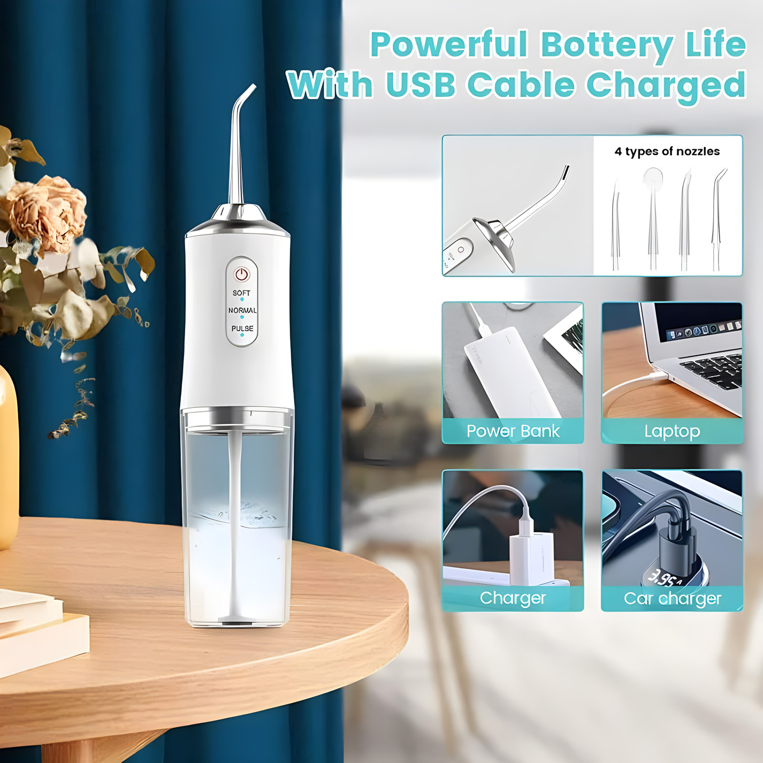 Irrigador Bucal Portátil Recar - Water Flosser Cordless reseña y precio