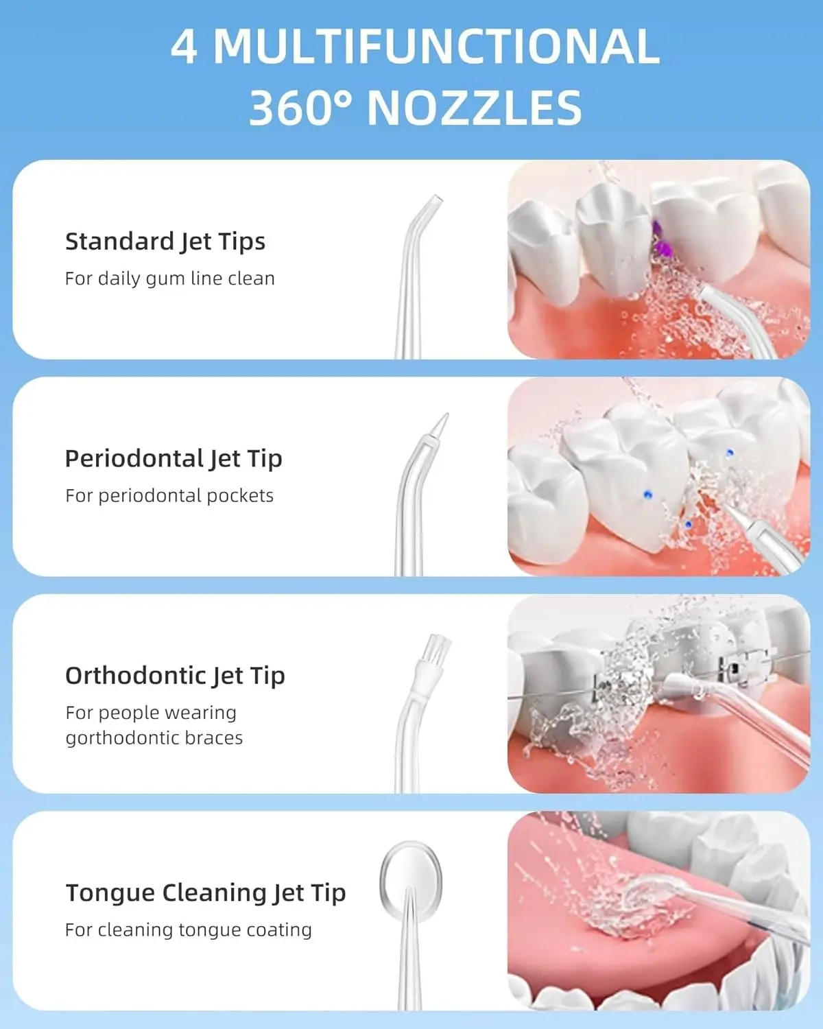 Irrigador bucal, irrigador de  - Water Flosser Cordless reseña y precio